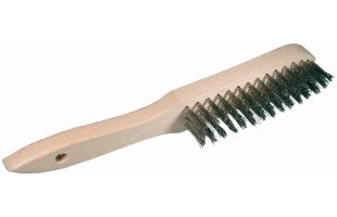 BROSSE MANUELLE INOX 4 RANGS INOX ONDULE